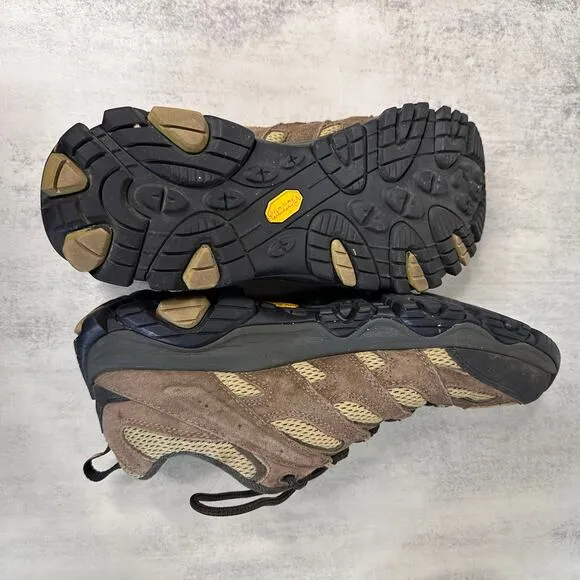 Merrell Moab Hiking Shoes Mens US Sz 11.5 Brown Waterproof  J135537 Lace-Up Mesh