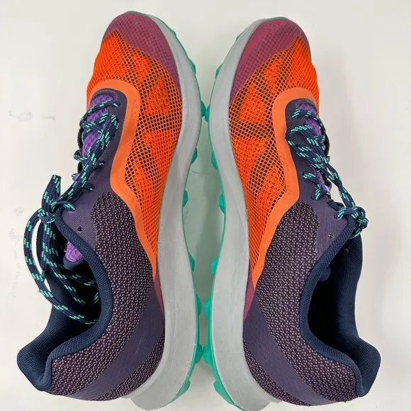 Merrell MTL Skyfire Trail Running Shoes Purple, Orange, Teal Sneakers Women's 11