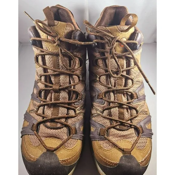 Merrell Pantheon Mid Waterproof Brown Hiking Shoes Mens 11.5