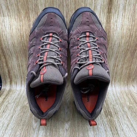 Merrell Ridgepass Men's Size 14 Shoes Brown Suede Sneakers Hiking Trail J227173C