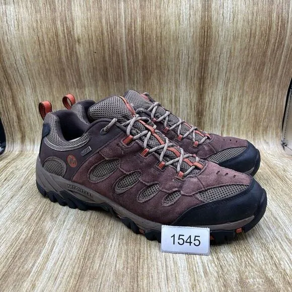 Merrell Ridgepass Men's Size 14 Shoes Brown Suede Sneakers Hiking Trail J227173C