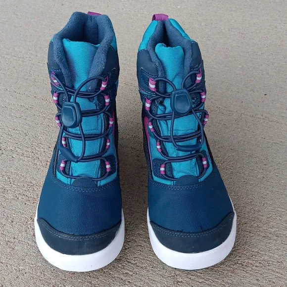 Merrell Snow Bank 3.0 Waterproof Blue Winter Snow Boots Kids Sz 2