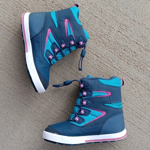 Merrell Snow Bank 3.0 Waterproof Blue Winter Snow Boots Kids Sz 2