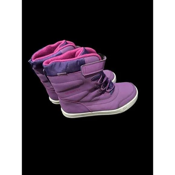 Merrell Storm kids girls purple snow boots 3