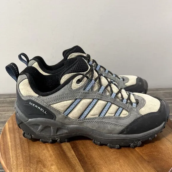 Merrell  Women’s Size 8.5 45 Degree Blade Grey/Light Blue Lace Up Hiking Shoes
