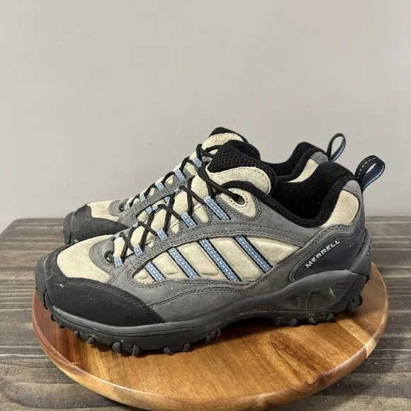 Merrell  Women’s Size 8.5 45 Degree Blade Grey/Light Blue Lace Up Hiking Shoes