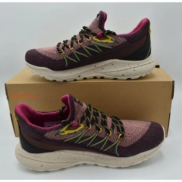 Merrell Womens Size 7 Bravada 2 Burgundy Hiking Trail Sneakers Shoes