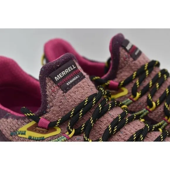 Merrell Womens Size 7 Bravada 2 Burgundy Hiking Trail Sneakers Shoes