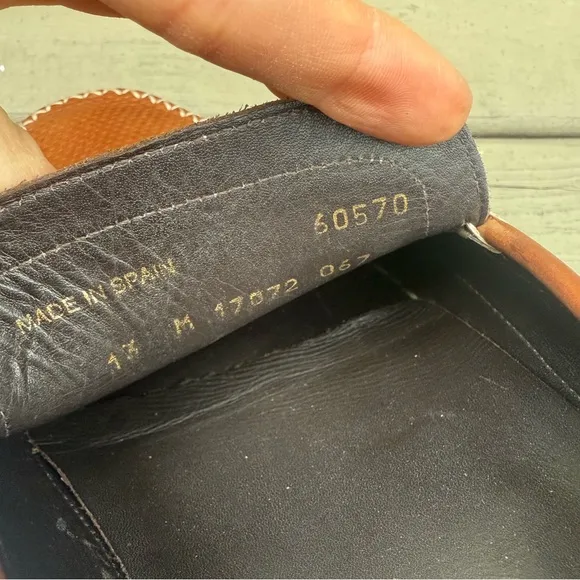 Mezlan leather slip on loafers shoes size 13 M