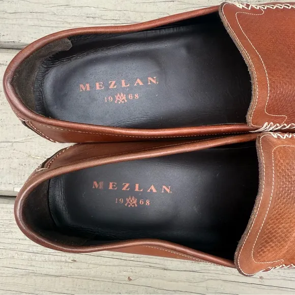 Mezlan leather slip on loafers shoes size 13 M