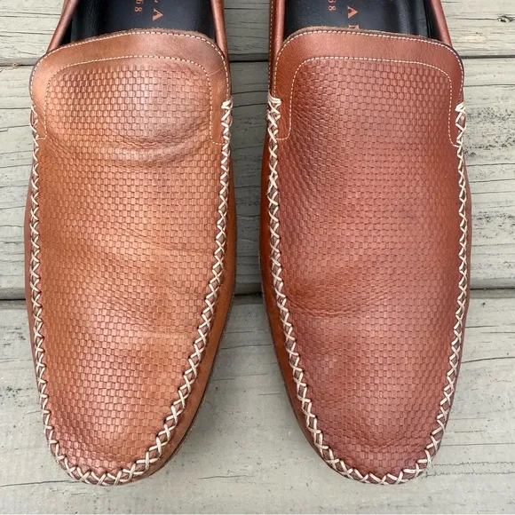 Mezlan leather slip on loafers shoes size 13 M