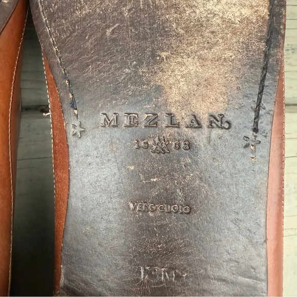 Mezlan leather slip on loafers shoes size 13 M