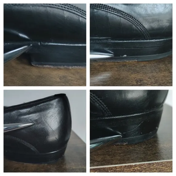 Mezlan Leather Tasseled Slip On Loafer Size 11 Academia Classic Black