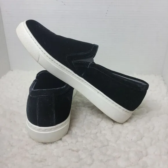 M. Gemi The Cerchio Velvet Womens Slip On Size 8.5 Black Sneakers Shoes