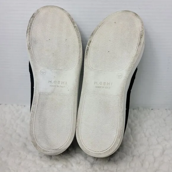 M. Gemi The Cerchio Velvet Womens Slip On Size 8.5 Black Sneakers Shoes