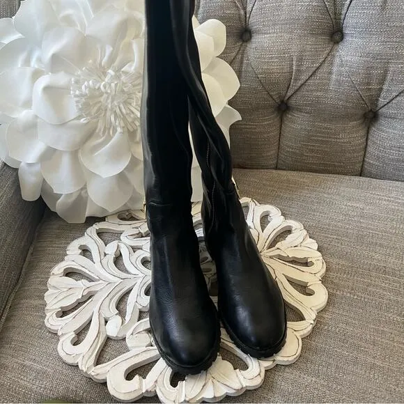 Michael Kors Over the Knee Leather Boots Women’s 6