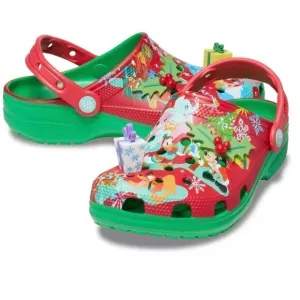 Mickey Mouse &amp; Friends Holiday Christmas CROCS Shoes Disney NWT W 6, 7 &amp; 10
