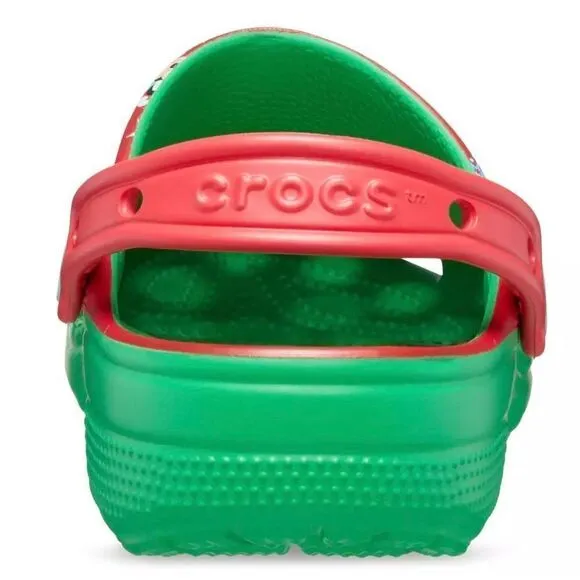 Mickey Mouse &amp; Friends Holiday Christmas CROCS Shoes Disney NWT W 6, 7 &amp; 10