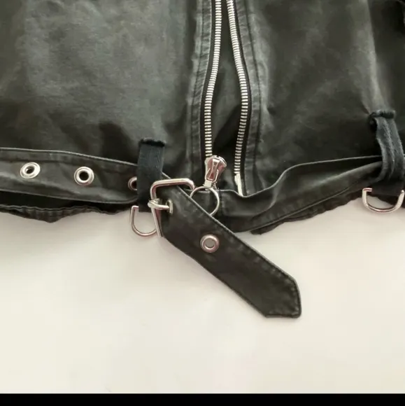 💣Midnight Studios Shane Gonzales Poplin Bondage Rider Biker Moto Jacket Patches