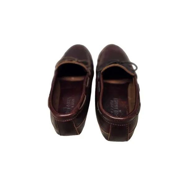 MINNETONKA  Driving Loafers Slip On Casual Size 10 Brown Leather
