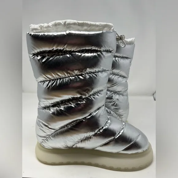Monclear Gaia Pocket Mid Snow Boot Silver | 9.5