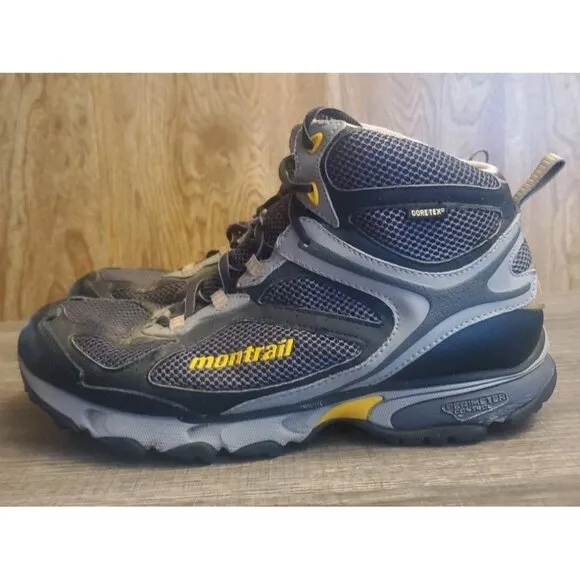 Montrail Sabino Trail MID GTX Hiking Boots Mens Size 10 Black
