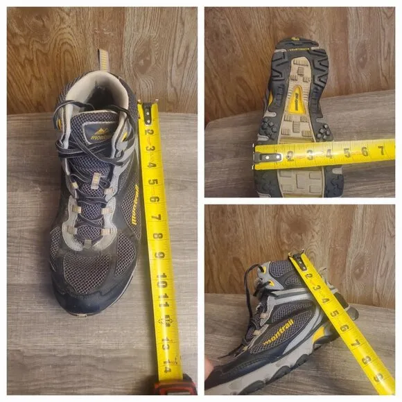 Montrail Sabino Trail MID GTX Hiking Boots Mens Size 10 Black