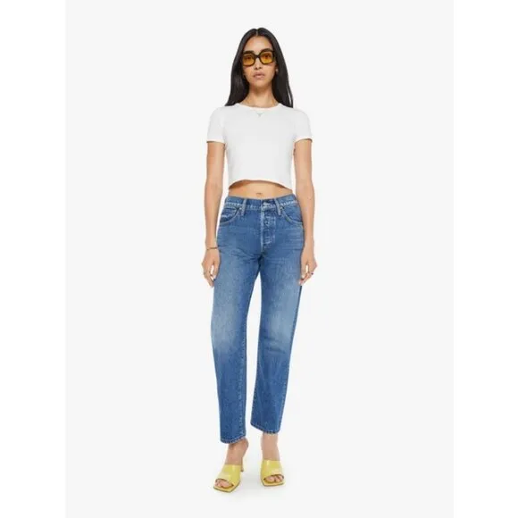 💕MOTHER SUPERIOR The Hot Rod Hover Jeans ~ No Shirt No Shoes No Service 28 NWOT