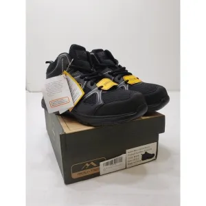 Mov-Tec Mens Shoes Sneakers Steel Toe Workwear Lace Up Ankle Support Black 8.5
