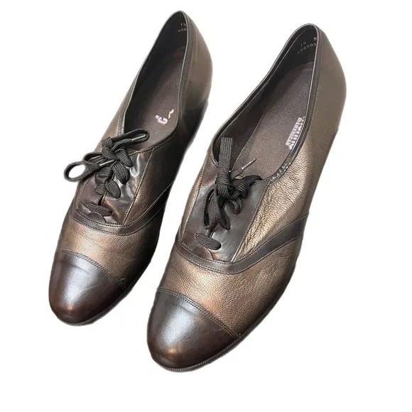 Munro American Ascot Bronze Leather Shoes Sz 14