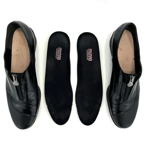 MUNRO &quot;Proper Size🦶Perfect Fit&quot; BLACK LEATHER WEDGE PLATFORM PUMPS/SHOES