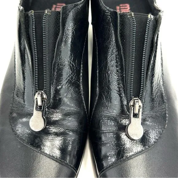 MUNRO &quot;Proper Size🦶Perfect Fit&quot; BLACK LEATHER WEDGE PLATFORM PUMPS/SHOES