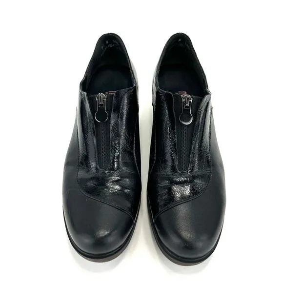 MUNRO &quot;Proper Size🦶Perfect Fit&quot; BLACK LEATHER WEDGE PLATFORM PUMPS/SHOES