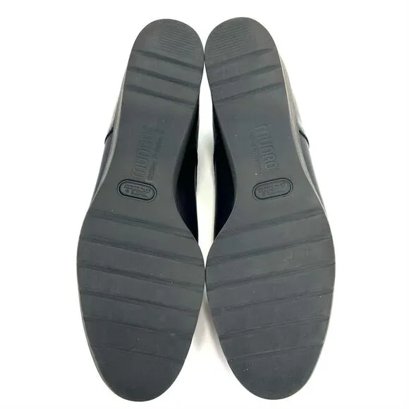 MUNRO &quot;Proper Size🦶Perfect Fit&quot; BLACK LEATHER WEDGE PLATFORM PUMPS/SHOES