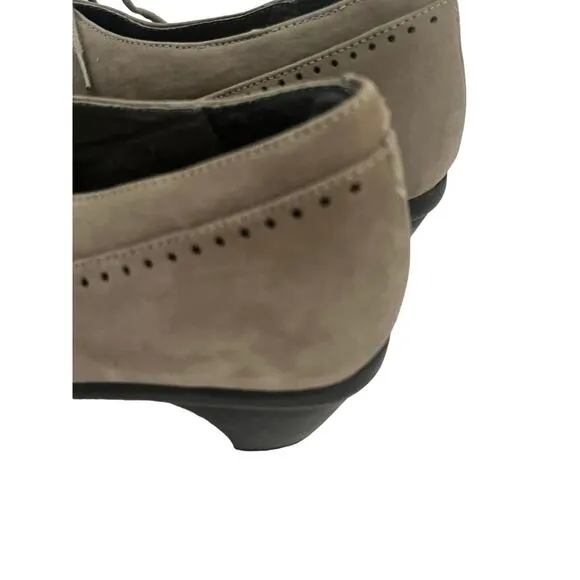 Naot Retro Oxford Lace Up Shoes Heels •6 6.5 / 37•Academia Steampunk Leather NEW