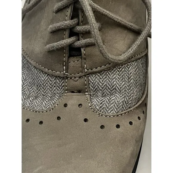 Naot Retro Oxford Lace Up Shoes Heels •6 6.5 / 37•Academia Steampunk Leather NEW