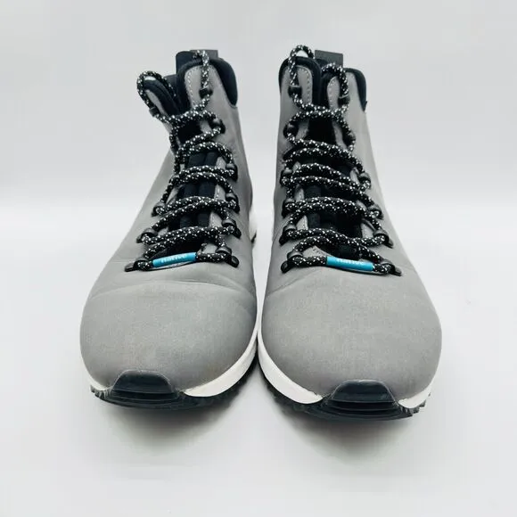 Native Shoes Mens 11 Gray White Apex Dublin Hiking Style Ankle Boots Comfort