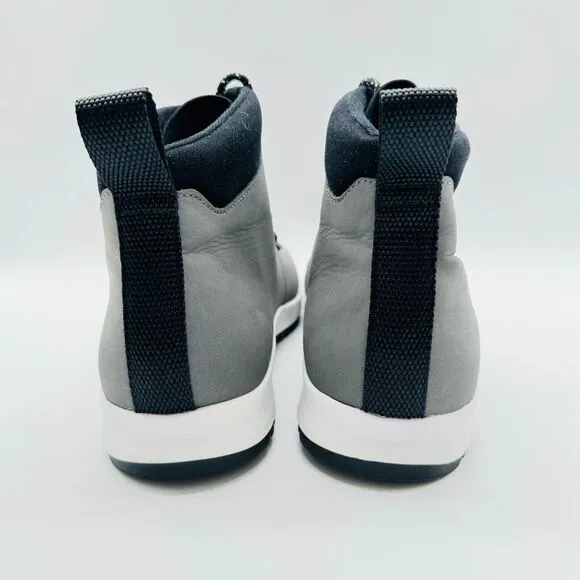 Native Shoes Mens 11 Gray White Apex Dublin Hiking Style Ankle Boots Comfort