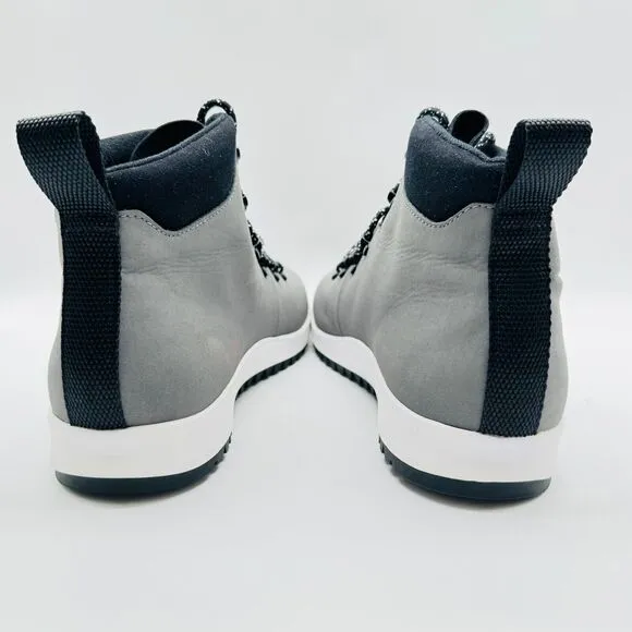 Native Shoes Mens 11 Gray White Apex Dublin Hiking Style Ankle Boots Comfort