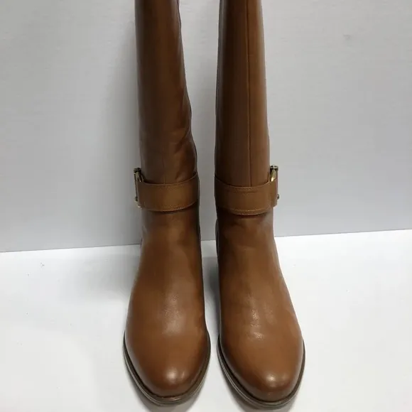 Naturalizer Women’s Daelynn, Brown Leather Boots, Size 8 Wide