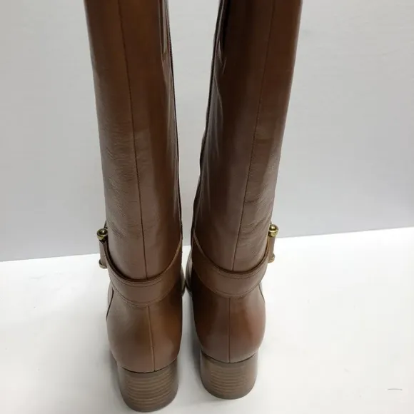 Naturalizer Women’s Daelynn, Brown Leather Boots, Size 8 Wide