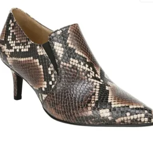 Naturalizer Womens Evan Snake Ankle Leather Pointed Toe Heels Shoes sz 9M