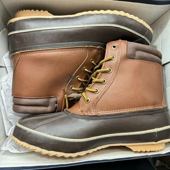 NAUTICA Mens Duck Waterproof Shell Snow &amp; Rain Boot sz 14 Wide NEW # Box H433