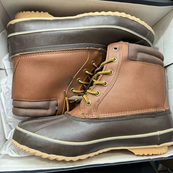 NAUTICA Mens Duck Waterproof Shell Snow &amp; Rain Boot sz 14 Wide NEW # Box H433