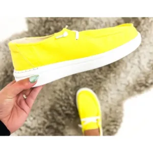 Neon Yellow Shoes