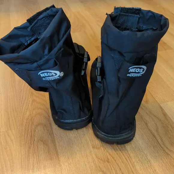 Neos Villager Overshoes Small Black Waterproof VIS1 Snow Rain Shoe