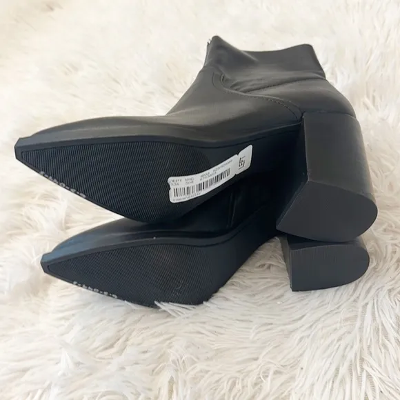 NEW $140 Steve Madden Cate Black Leather western boots women size 6.5