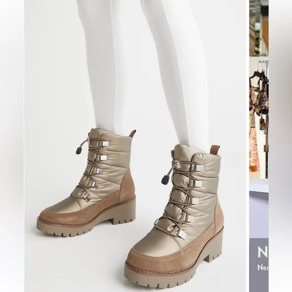NEW $150 Blondo Dapper waterproof lace up winter rain snow boots women sz 7.5