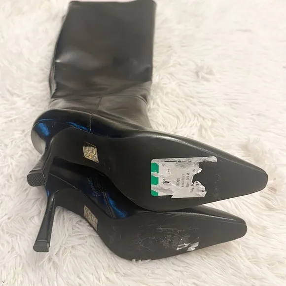 NEW $215 Jeffrey Campbell Sincerely Black stiletto boots women size 5.5