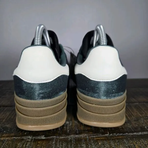 NEW Adidas Gazelle Bold Womens Size 7 Platform Sneakers Shoes Green Brown IG4391